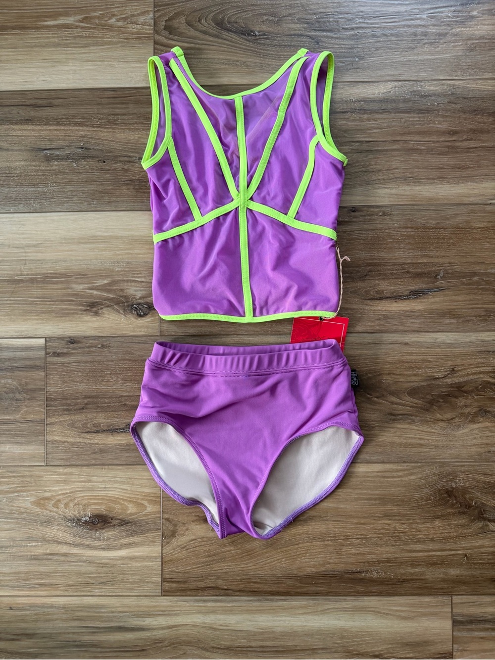 Adult small Tiger Friday purple and neon green dance set Dancewear conventions
